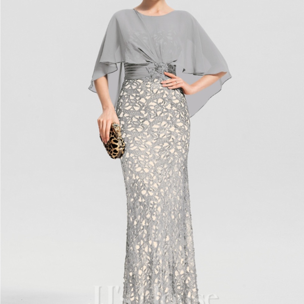 JJ's House Gray Lace Dress
